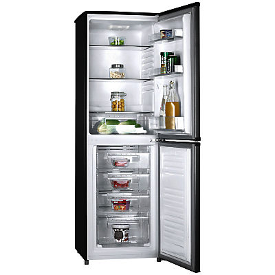 Hoover HVBF5172BHK Freestanding Frost Free Fridge Freezer, A+ Energy Rating 55cm Wide, Black Hoover HVBF5172BHK Freestanding Frost Free Fridge Freezer, A+ Energy Rating 55cm Wide, Black
